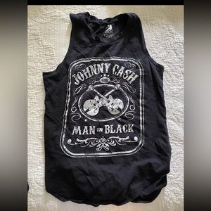 XS Johnny Cash “Man in Black” Racerback Tanktop
